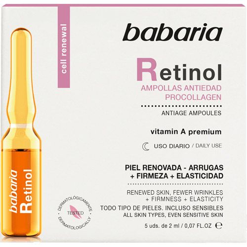 Сыворотка Babaria (Бабария) с ретинолом 5 ампул х 2 мл - фото №1 Сыворотка Babaria (Бабария) с ретинолом 5 ампул х 2 мл