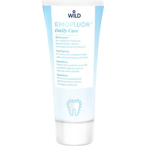 Зубна паста Emofluor Daily Care зі стабілізованим фторидом олова, 75 мл - фото №1 Зубна паста Emofluor Daily Care зі стабілізованим фторидом олова, 75 мл