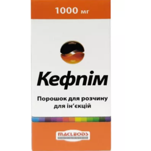 Кефпим порошок для раствора 1000 мг - фото №1 Кефпим порошок для раствора 1000 мг