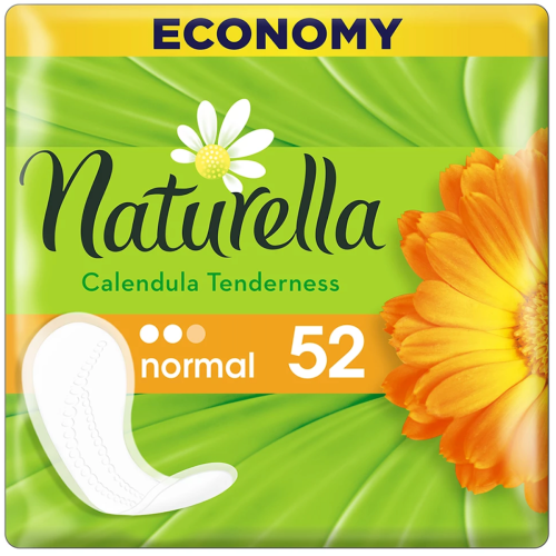 Прокладки Naturella Calendula Tenderness Normal ежедневные №52 - фото №1 Прокладки Naturella Calendula Tenderness Normal ежедневные №52
