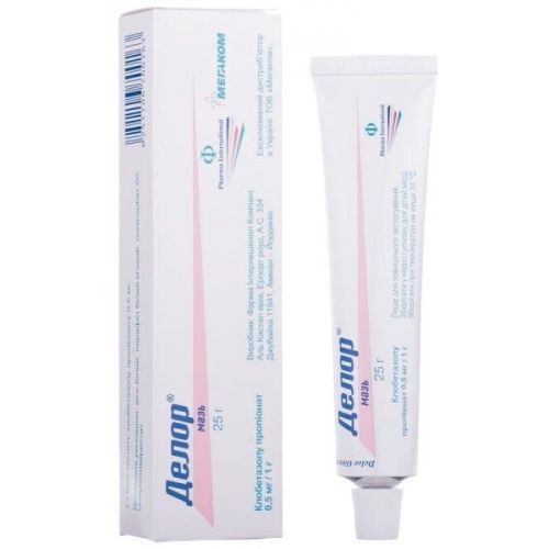 Делор 0,05 % мазь туба 25 г - фото №1 Делор 0,05 % мазь туба 25 г