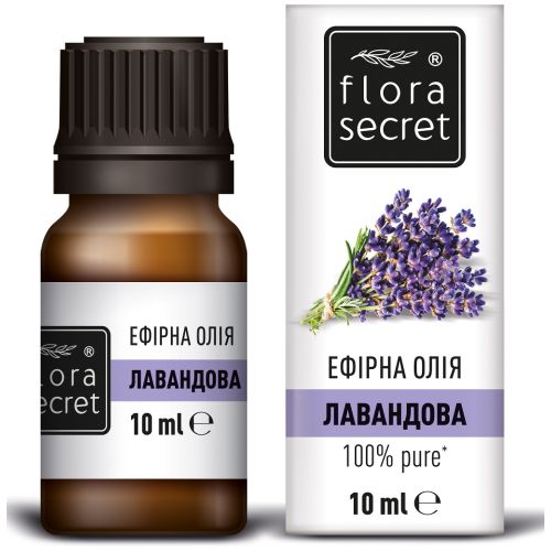 Масло эфирное Flora Secret Лавандовое 10 мл - фото №1 Масло эфирное Flora Secret Лавандовое 10 мл