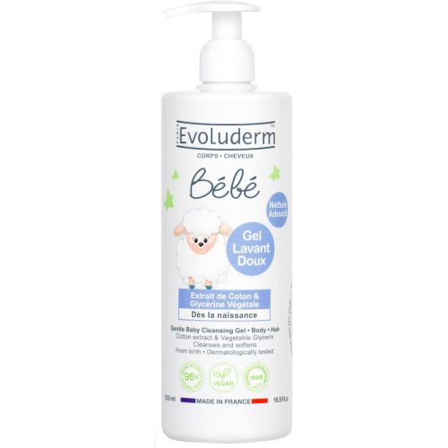 Гель для душу Evoluderm (Еволюдерм) дитячий для тіла та волосся, 500 мл ціна - фото №1 Гель для душу Evoluderm (Еволюдерм) дитячий для тіла та волосся, 500 мл ціна