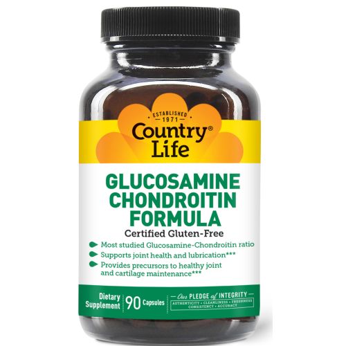 Вітаміни Country Life Глюкозамін Хондроітин формула капсули №90 - фото №1 Вітаміни Country Life Глюкозамін Хондроітин формула капсули №90