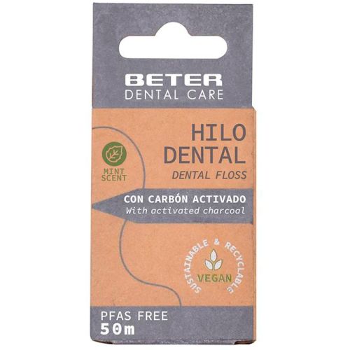 Зубная нить Beter с активированным углем - фото №1 Зубная нить Beter с активированным углем