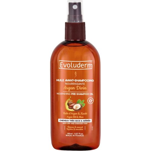Масло Evoluderm (Эволюдерм) для сухих и поврежденных волос питательное с аргановым маслом 150 мл - фото №1 Масло Evoluderm (Эволюдерм) для сухих и поврежденных волос питательное с аргановым маслом 150 мл