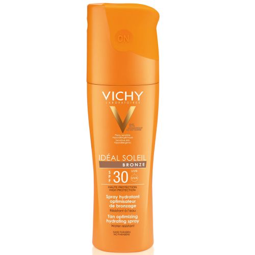 Спрей Vichy Ideal Soleil солнцезащитный для тела Идеальный загар SPF30 200 мл (Capital Soleil) - фото №1 Спрей Vichy Ideal Soleil солнцезащитный для тела Идеальный загар SPF30 200 мл (Capital Soleil)