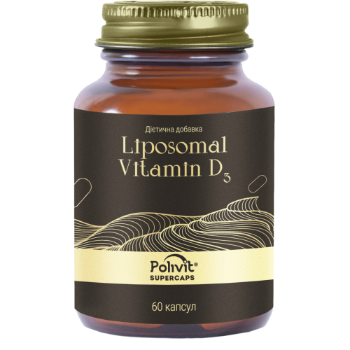 Полівіт Supercaps Liposomal Vitamin D3 капсули №60 - фото №1 Полівіт Supercaps Liposomal Vitamin D3 капсули №60