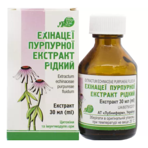Эхинацеи экстракт жидкий 30 мл - фото №1 Эхинацеи экстракт жидкий 30 мл