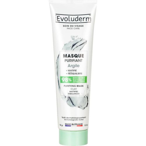 Маска Evoluderm (Эволюдерм) для лица очищающая с глиной, 150 г - фото №1 Маска Evoluderm (Эволюдерм) для лица очищающая с глиной, 150 г