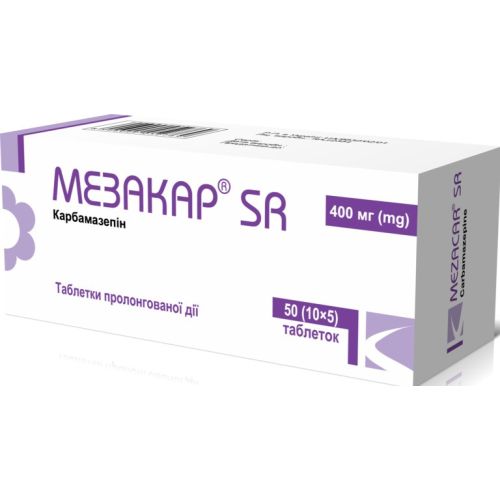 Мезакар SR 400 мг таблетки №50 - фото №1 Мезакар SR 400 мг таблетки №50