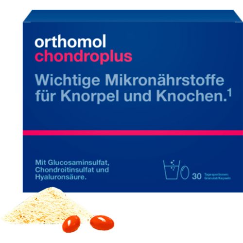 Orthomol Chondroplus (здоров'я кісток та суглобів) гранули-капсули №30 - фото №1 Orthomol Chondroplus (здоров'я кісток та суглобів) гранули-капсули №30