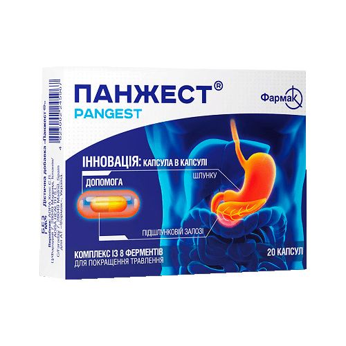 Панжест капсулы №20 - фото №1 Панжест капсулы №20