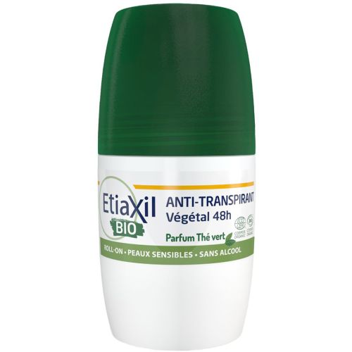 Дезодорант-антиперспірант Etiaxil Bio Vegetal 48h Green Tea кульковий, 50 мл - фото №1 Дезодорант-антиперспірант Etiaxil Bio Vegetal 48h Green Tea кульковий, 50 мл