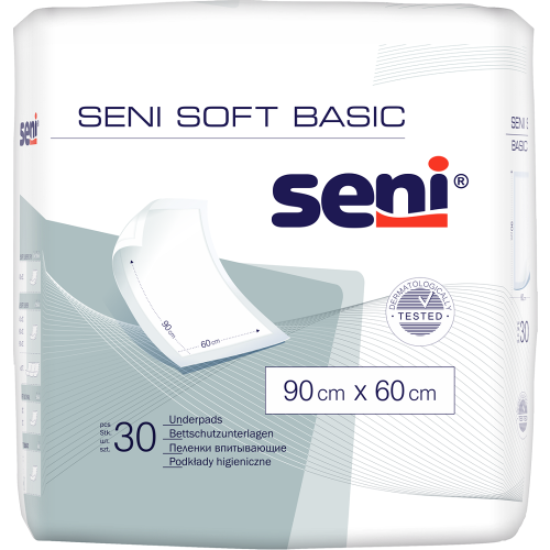 Пелюшки Seni Soft дитячі 90х60 см №30 - фото №1 Пелюшки Seni Soft дитячі 90х60 см №30