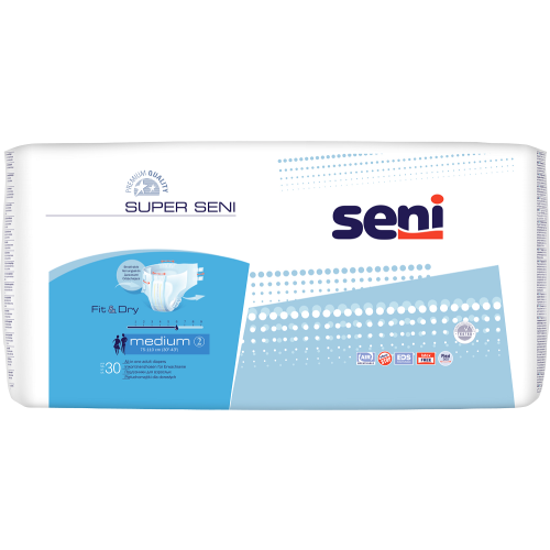 Подгузники для взрослых Super Seni medium/средние air 30 шт - фото №1 Подгузники для взрослых Super Seni medium/средние air 30 шт