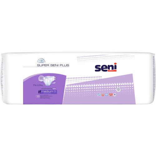 Підгузки для дорослих Super Seni Plus medium/середні air 30 шт - фото №1 Підгузки для дорослих Super Seni Plus medium/середні air 30 шт