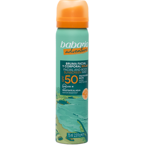Мист Babaria (Бабария) солнцезащитный для лица Алоэ вера SPF50 75 мл - фото №1 Мист Babaria (Бабария) солнцезащитный для лица Алоэ вера SPF50 75 мл