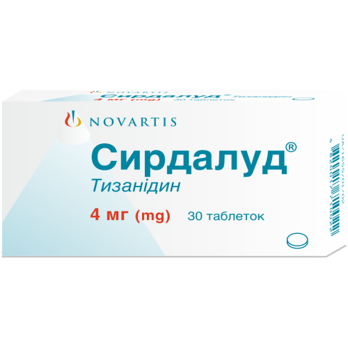 Сирдалуд 4 мг таблетки №30 - фото №1 Сирдалуд 4 мг таблетки №30