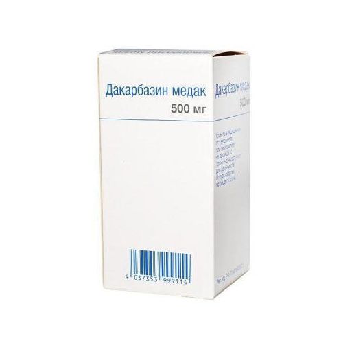 Дакарбазин Медак порошок д/ин. 500 мг №1 - фото №1 Дакарбазин Медак порошок д/ин. 500 мг №1