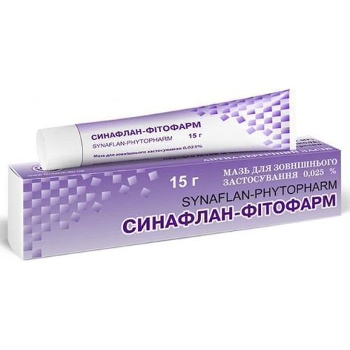 Синафлан-Фітофарм 0,025 % туба 15 г - фото №1 Синафлан-Фітофарм 0,025 % туба 15 г