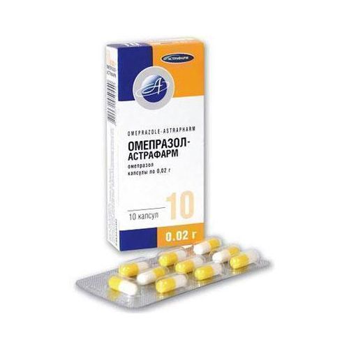 Омепразол-Астрафарм 20 мг капсули №10 - фото №1 Омепразол-Астрафарм 20 мг капсули №10