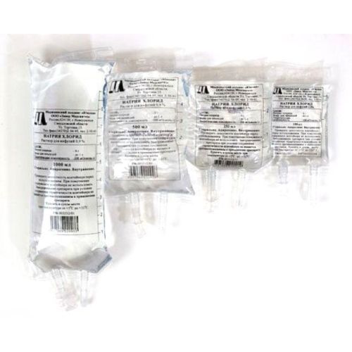 Натрия хлорид 0,9% раствор 1000 мл - фото №1 Натрия хлорид 0,9% раствор 1000 мл