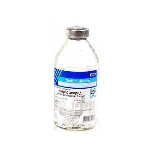 Натрия хлорид 0,9% раствор 200 мл - фото №1 Натрия хлорид 0,9% раствор 200 мл