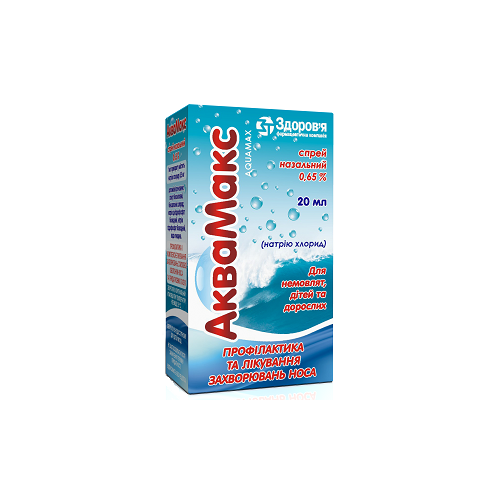 Аквамакс 0,65 % спрей 20 мл - фото №1 Аквамакс 0,65 % спрей 20 мл