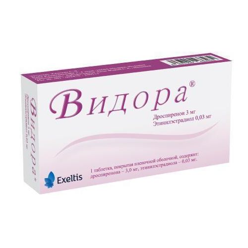 Видора 3 мг/0,03 мг таблетки №28 - фото №1 Видора 3 мг/0,03 мг таблетки №28