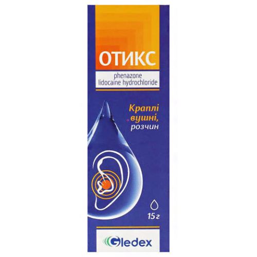 Отикс краплі 15 мл - фото №1 Отикс краплі 15 мл