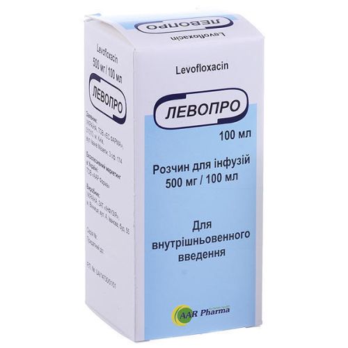 Левопро 500 мг/100 мл раствор для инфузий 100 мл - фото №1 Левопро 500 мг/100 мл раствор для инфузий 100 мл
