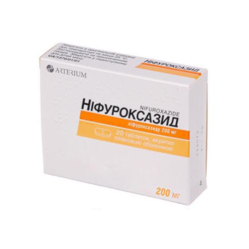 Нифуроксазид 200 мг таблетки №20 - фото №1 Нифуроксазид 200 мг таблетки №20