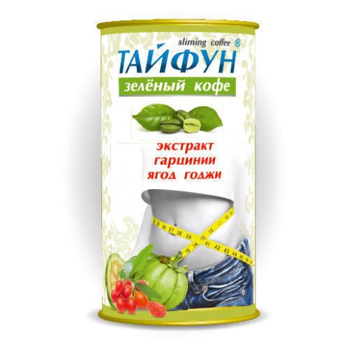 Тайфун Кофе зелёный с ягодами Годжи и гарцинией 100 г - фото №1 Тайфун Кофе зелёный с ягодами Годжи и гарцинией 100 г