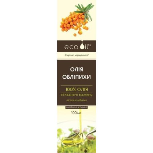 Масло облепихи 100 мл - фото №1 Масло облепихи 100 мл