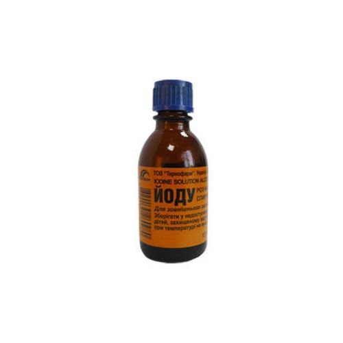 Йоду 5% розчин спиртовий 9 мл - фото №1 Йоду 5% розчин спиртовий 9 мл