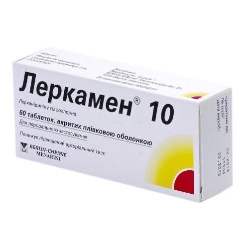 Леркамен 10 мг таблетки № 60 - фото №1 Леркамен 10 мг таблетки № 60