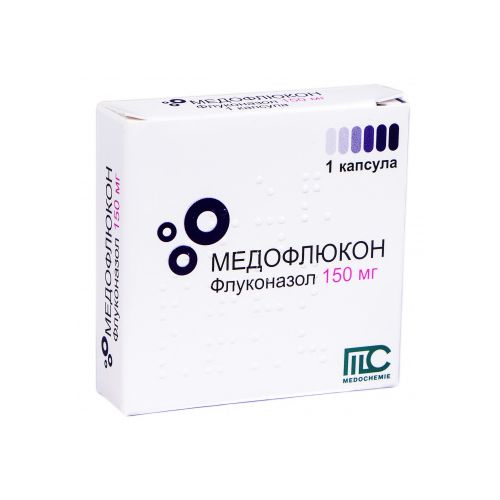 Медофлюкон 150 мг капсули №1 - фото №1 Медофлюкон 150 мг капсули №1