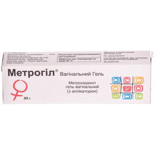 Метрогіл вагінальний гель 30 г - фото №1 Метрогіл вагінальний гель 30 г