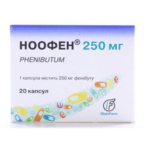 Ноофен 250 мг капсули №20 - фото №1 Ноофен 250 мг капсули №20