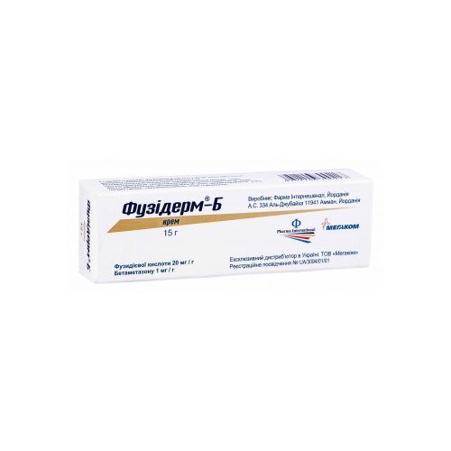 Фузідерм-Б крем для зовнішнього застосування туба 15 г - фото №1 Фузідерм-Б крем для зовнішнього застосування туба 15 г