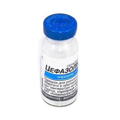 Цефазолін-КМП 1 г розчин №1 - фото №1 Цефазолін-КМП 1 г розчин №1