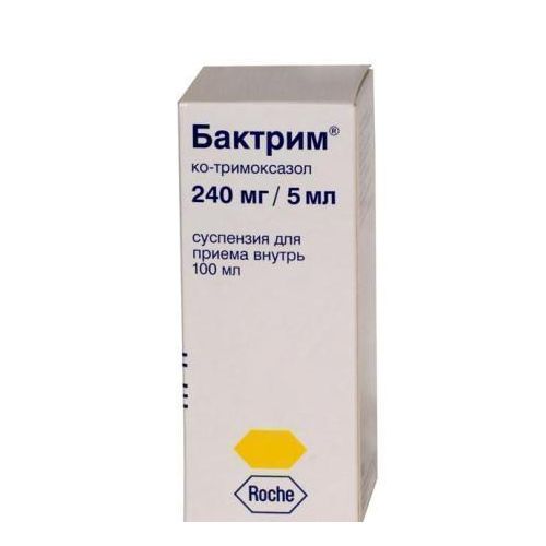 Бактрим суспензія 240 мг/5 мл 100 мл - фото №1 Бактрим суспензія 240 мг/5 мл 100 мл