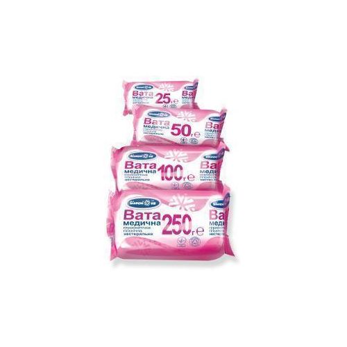 Вата мед. н/ст. 50г гигроск. рол. - фото №1 Вата мед. н/ст. 50г гигроск. рол.
