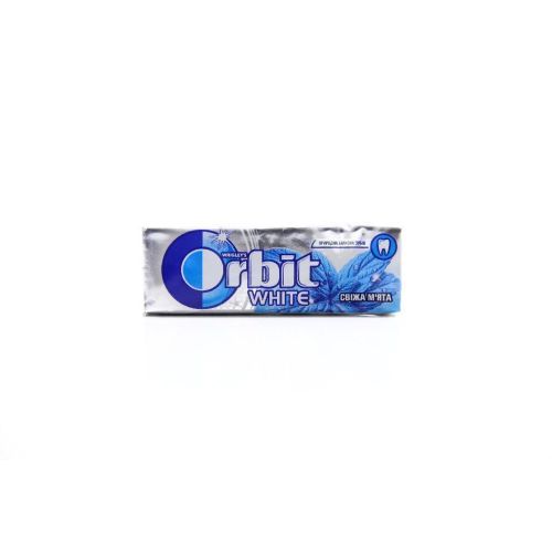 Жевательная резинка Orbit White освежающая мята 14г - фото №1 Жевательная резинка Orbit White освежающая мята 14г