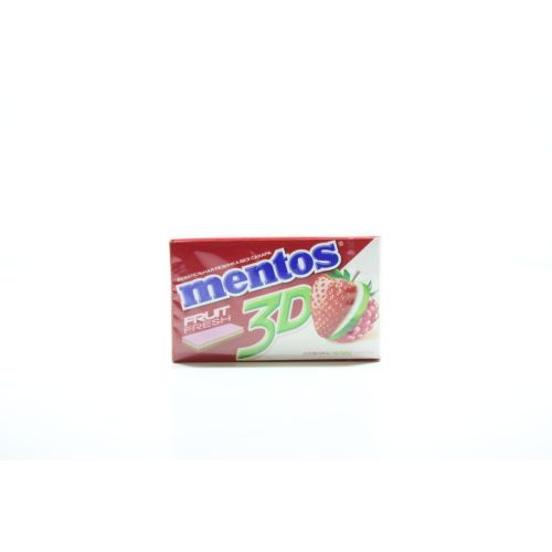Жевательная резинка Mentos 3D Fruit Fresh Клубника-яблоко-малина, 33,6 г - фото №1 Жевательная резинка Mentos 3D Fruit Fresh Клубника-яблоко-малина, 33,6 г