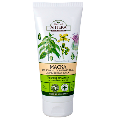 Бальзам Зеленая Аптека для ломких волос 300мл - фото №1 Бальзам Зеленая Аптека для ломких волос 300мл