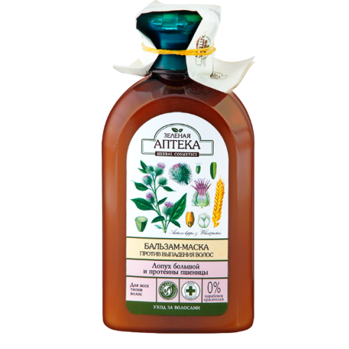 Бальзам-маска Зеленая Аптека против выпадения волос 300 мл - фото №1 Бальзам-маска Зеленая Аптека против выпадения волос 300 мл