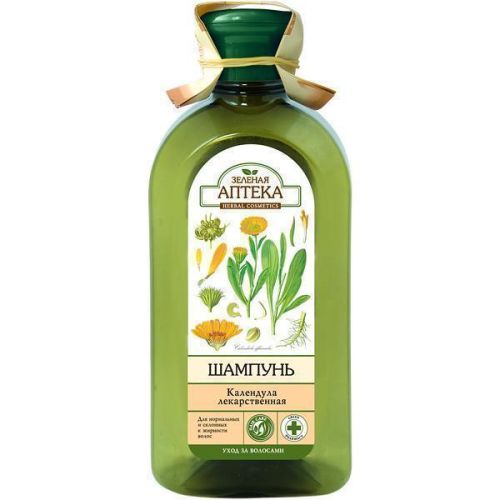 Шампунь Зеленая Аптека Календула лекарственная и розмариновое масло 350 мл - фото №1 Шампунь Зеленая Аптека Календула лекарственная и розмариновое масло 350 мл