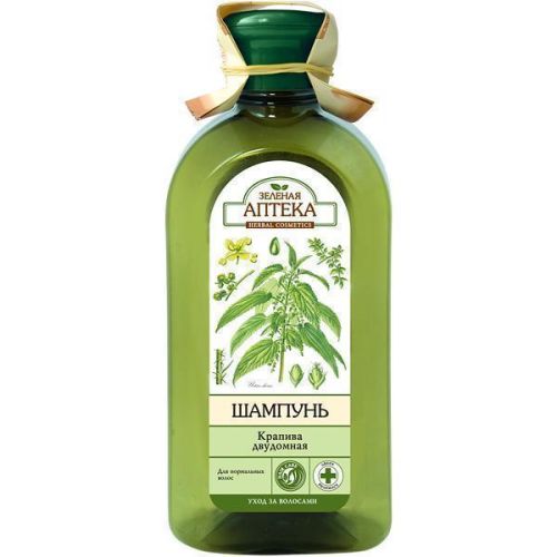 Шампунь Зеленая Аптека Крапива двудомная и репейное масло 350 мл - фото №1 Шампунь Зеленая Аптека Крапива двудомная и репейное масло 350 мл